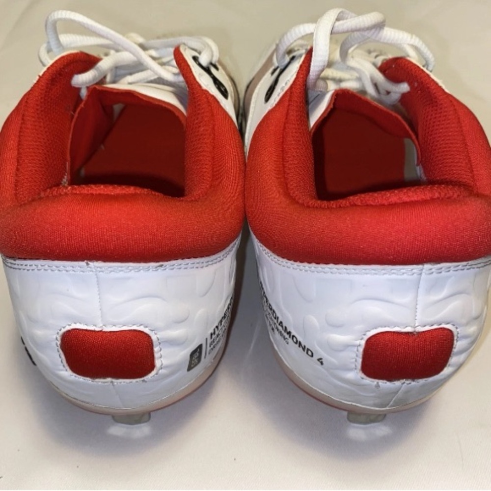 Nike Hyperdiamond 4 Elite Women’s Softball Red and White Sneakers Size 11 New - Picture 13 of 14